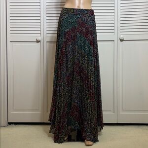 Alice + Olivia Multicolor Paisley Multicolor Maxi Skirt Size 8